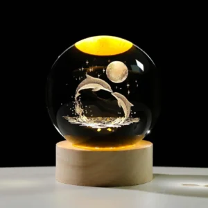 3D Crystal Ball Night Lamp (DOLPHIN)